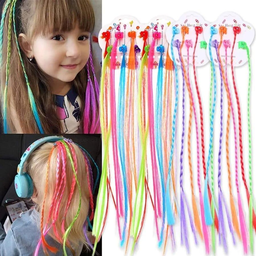 Girls Beaded Hair Pins Multicolor Pack of 6